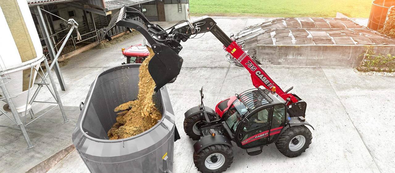 Zmiany w przekładniach i układzie hydraulicznym ładowarek Farmlift o mocy 120 KM marki Case IH kluczem do lepszej wydajności układu napędowego